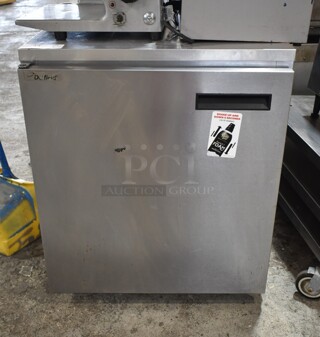 2015 Delfield 406CA-DHL-DD1 Stainless Steel Commercial Single Door Undercounter Cooler. 115 Volts, 1 Phase. Tested and Powers On But Does Not Get Cold
