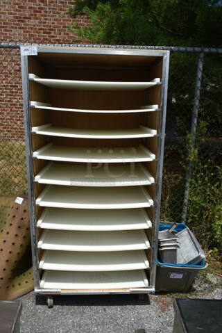 Rack w/ Cutting Board Material Shelves on Commercial Casters. 