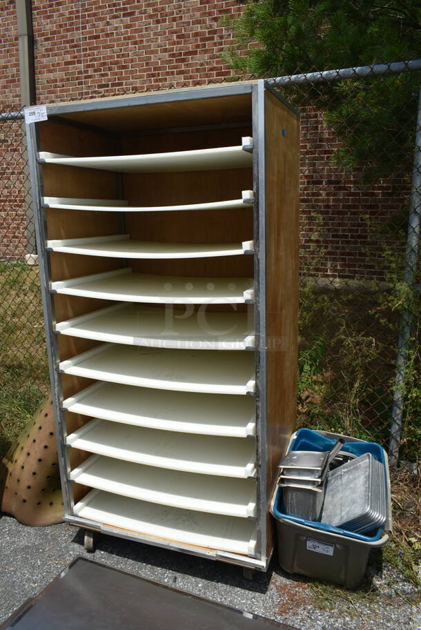 Rack w/ Cutting Board Material Shelves on Commercial Casters.  - Image 2 of 4