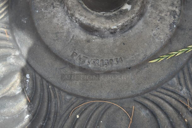 2 Black Metal Patio Umbrella Bases. 2 Times Your Bid! - Image 3 of 3