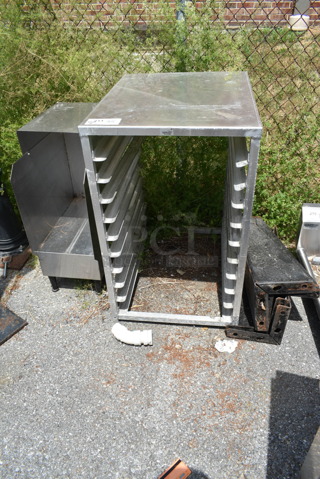 3 Items; Metal Rack, Metal Stand and Set of 4 Metal Convection Oven Legs. 3 Times Your Bid!