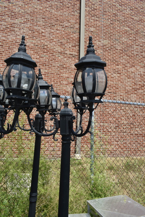 4 Black Metal Lamps. 4 Times Your Bid! - Image 4 of 6