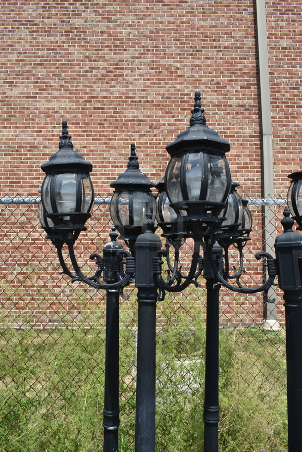 4 Black Metal Lamps. 4 Times Your Bid! - Image 5 of 6