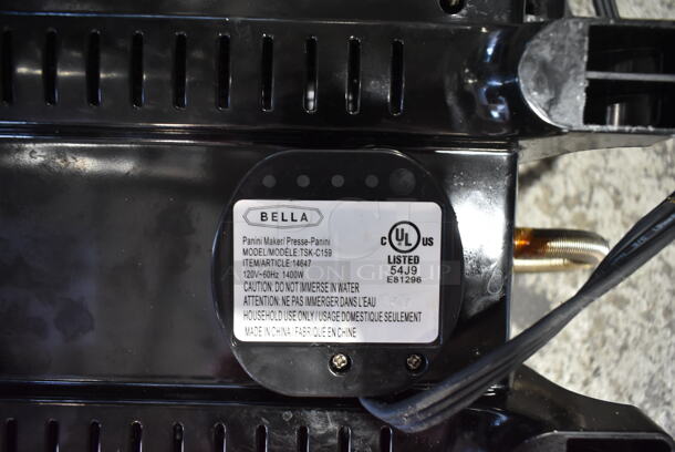 Bella TSK-C159 Stainless Steel Countertop Panini Press. 120 Volts, 1 Phase. Tested and Working! - Image 3 of 3