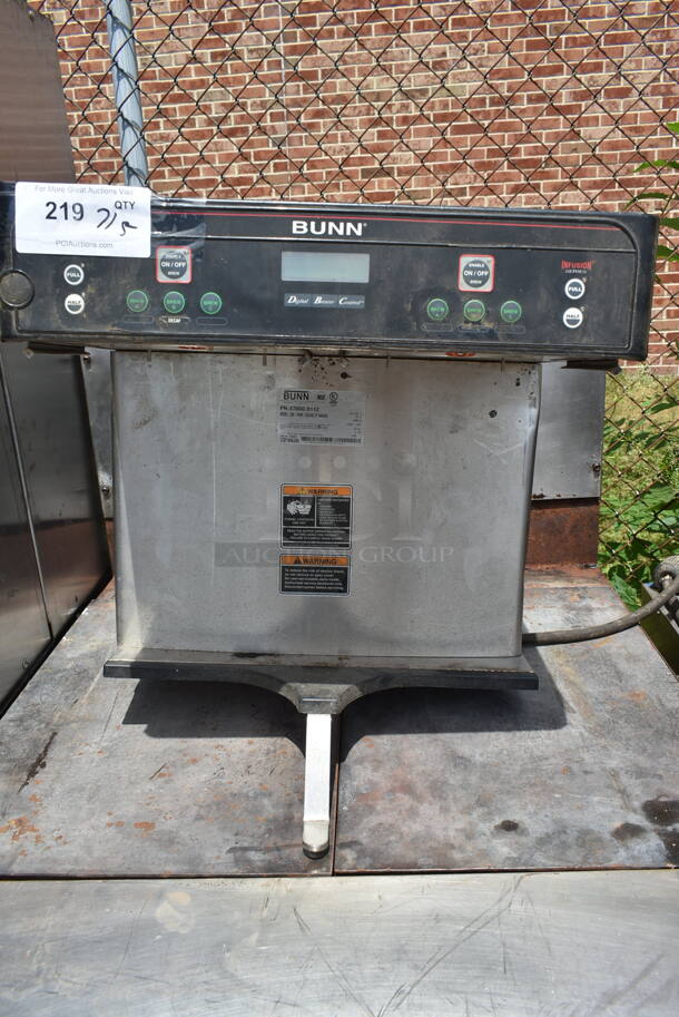 Bunn ICB-TWIN Stainless Steel Commercial Countertop Double Coffee Machine. 120/240 Volts, 1 Phase.  - Image 1 of 4