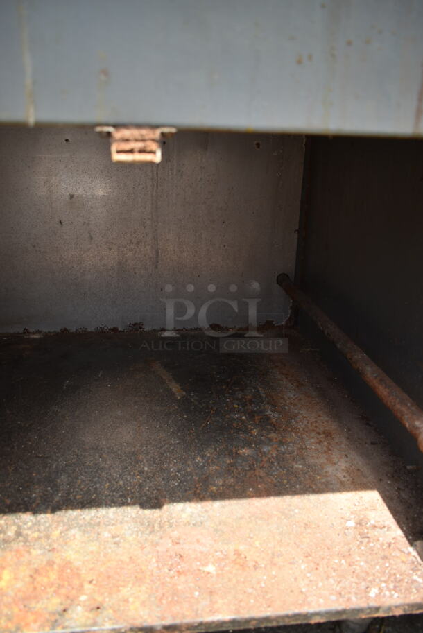 Stainless Steel Commercial Gas Powered Flat Top Griddle w/ Under Shelf and Back Splash.  - Image 4 of 6