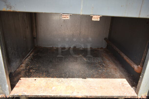Stainless Steel Commercial Gas Powered Flat Top Griddle w/ Under Shelf and Back Splash.  - Image 5 of 6