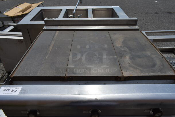 Stainless Steel Commercial Electric Powered Flat Top Griddle w/ Oven. 250 Volts, 3 Phase.  - Image 2 of 4