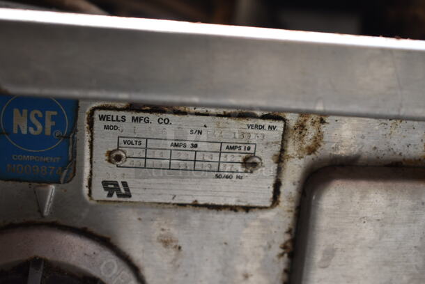 Wells 136 Stainless Steel Electric Powered Flat Top Griddle. 208/240 Volts.  - Image 4 of 4
