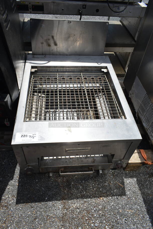 General Electric GE CB30A Stainless Steel Commercial Countertop Electric Powered Charbroiler. 220-240 Volts.  - Image 1 of 5