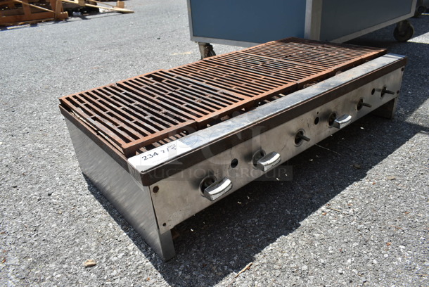 Stainless Steel Commercial Countertop Natural Gas Powered Charbroiler Grill.  - Image 3 of 3