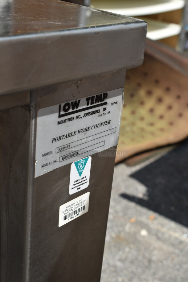 Low Temp K100-ST Stainless Steel Table w/ Tray Slide.  - Image 4 of 4