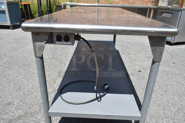 Stainless Steel Table w/ Drawer and Metal Under Shelf.  - Image 3 of 5