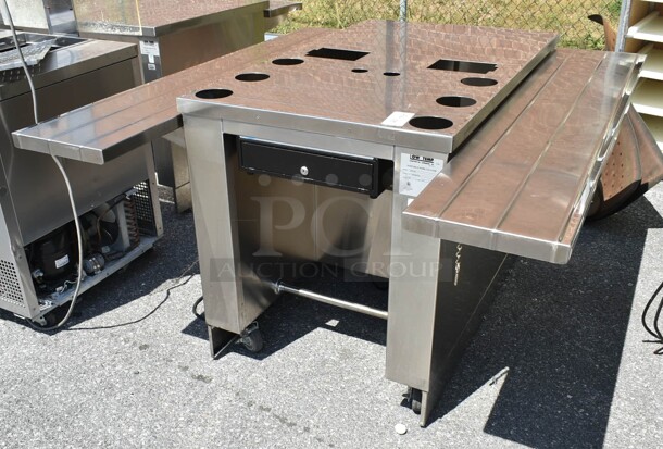 Low Temp K50-CSE Stainless Steel Cashier Station w/ 2 Tray Slides on Commercial Casters. 120 Volts, 1 Phase.  - Image 2 of 7