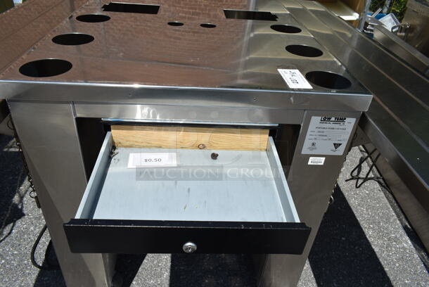 Low Temp K50-CSE Stainless Steel Cashier Station w/ 2 Tray Slides on Commercial Casters. 120 Volts, 1 Phase.  - Image 5 of 7