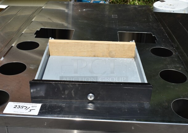 Low Temp K50-CSE Stainless Steel Cashier Station w/ 2 Tray Slides on Commercial Casters. 120 Volts, 1 Phase.  - Image 3 of 6