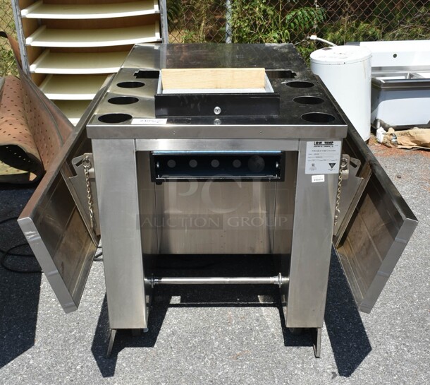 Low Temp K50-CSE Stainless Steel Cashier Station w/ 2 Tray Slides on Commercial Casters. 120 Volts, 1 Phase.  - Image 5 of 6