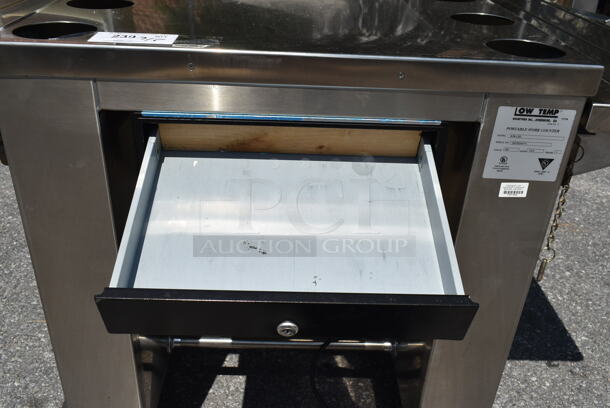 Low Temp K50-CSE Stainless Steel Cashier Station w/ 2 Tray Slides on Commercial Casters. 120 Volts, 1 Phase.  - Image 4 of 6