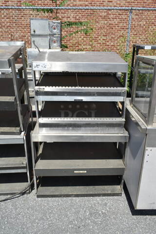 2 Hatco Metal Commercial 2 Tier Warming Display Case Merchandisers Including Model GRTB-331. 115 Volts, 1 Phase. 2 Times Your Bid! Tested and Top Unit Is Working But Bottom Unit Does Not Power On