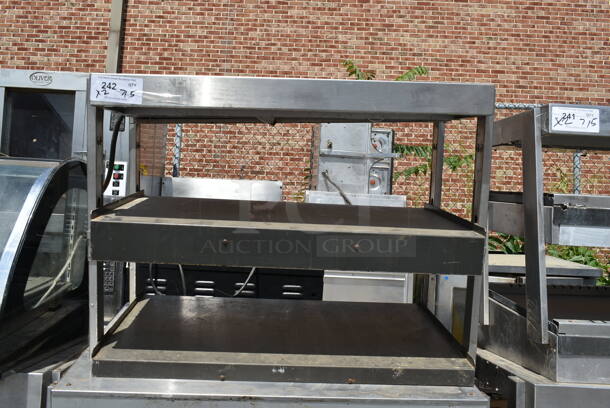 2 Hatco Metal Commercial 2 Tier Warming Display Case Merchandisers Including Model GRTB-33L. 115 Volts, 1 Phase. 2 Times Your Bid! Tested and Top Unit Does Not Power On and Bottom Unit Has Cut Power Cord - Image 2 of 8