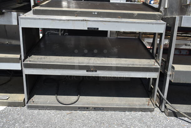 2 Hatco Metal Commercial 2 Tier Warming Display Case Merchandisers Including Model GRTB-33L. 115 Volts, 1 Phase. 2 Times Your Bid! Tested and Top Unit Does Not Power On and Bottom Unit Has Cut Power Cord - Image 3 of 8