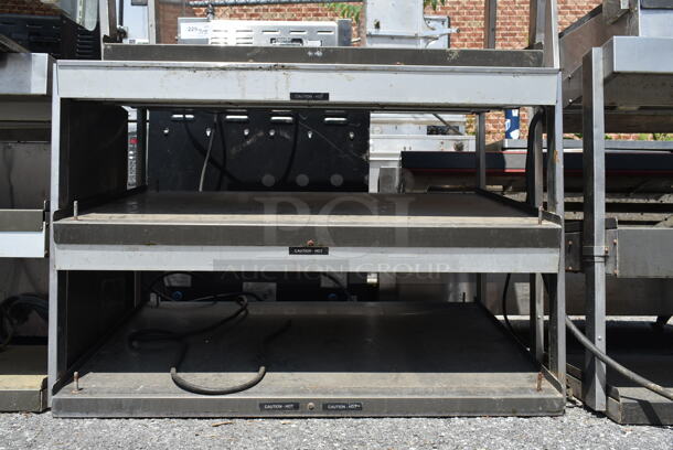 2 Hatco Metal Commercial 2 Tier Warming Display Case Merchandisers Including Model GRTB-33L. 115 Volts, 1 Phase. 2 Times Your Bid! Tested and Top Unit Does Not Power On and Bottom Unit Has Cut Power Cord - Image 4 of 8