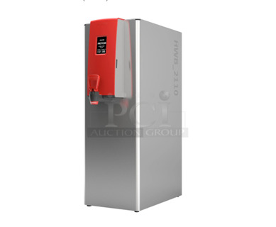 Late Model Used Fetco HWB-2110 B211051 10 Gallon Hot Water Dispenser with Touchscreen Controls - 208-240V, 6.1 kW Working