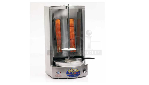 Used AutoGyros 4LG 65 lb. Vertical Natural Gas Gyro Broiler - 30,000 BTU Working - Image 1 of 8