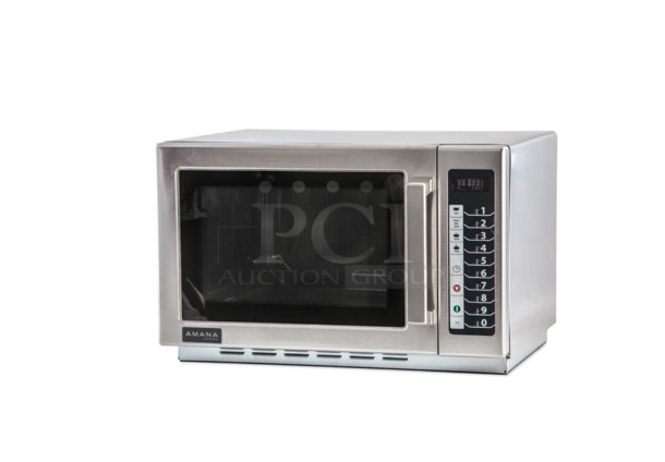 Late Model Used Amana RCS10TS Commercial Microwave  - 120V, 1000W Working - Image 1 of 7