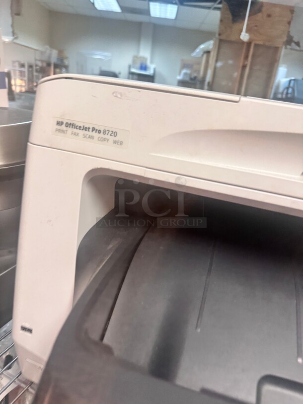 HP OfficeJet Pro 8720 All-in-One Wireless/USB Color Printer, Duplex 4800 dpi x 1200 dpi , HP Instant Ink - White (M9L75A) Working - Image 5 of 5