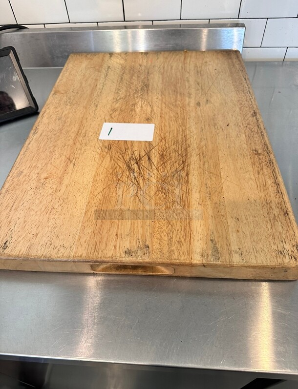 Choice 24 x 18 x 1 3/4 Wood Cutting Board - Image 2 of 3