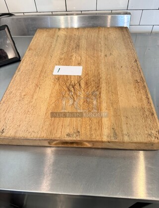 Choice 24 x 18 x 1 3/4 Wood Cutting Board