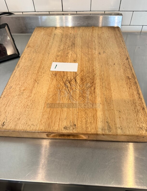 Choice 24 x 18 x 1 3/4 Wood Cutting Board - Image 3 of 3