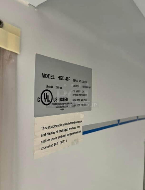Commercial Two Glass Door Freezer 115 Volt Working - Image 4 of 5