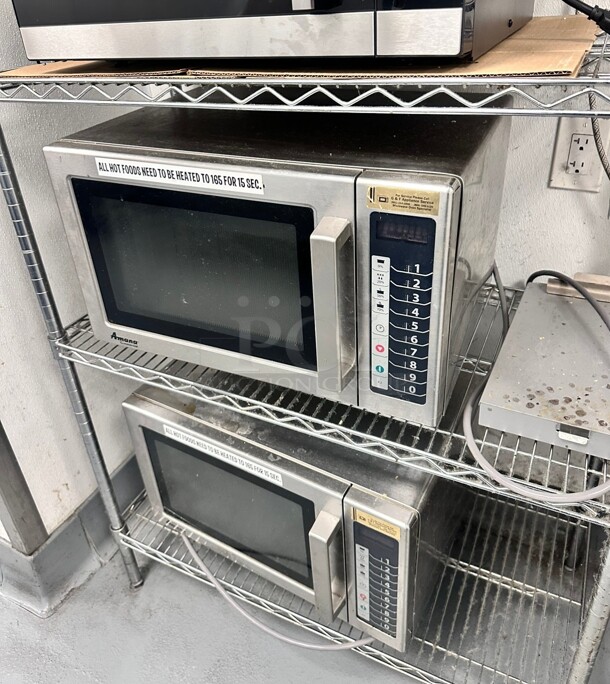 Late Model Used Amana RCS10TS Commercial Microwave  - 120V, 1000W Working - Image 4 of 7