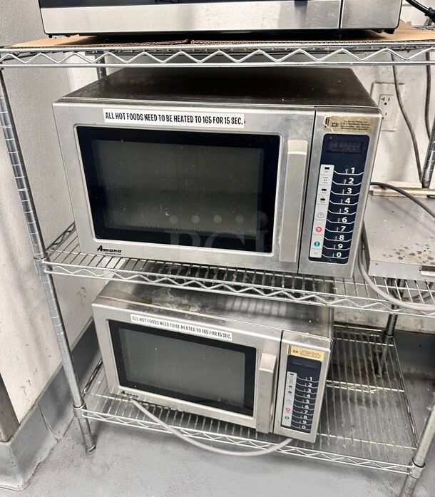 Late Model Used Amana RCS10TS Commercial Microwave  - 120V, 1000W Working - Image 7 of 7