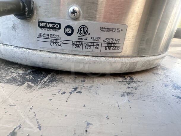 Nemco 6103A 11 Qt. Countertop Cooker / Warmer - 120V, 1250W - Image 7 of 7