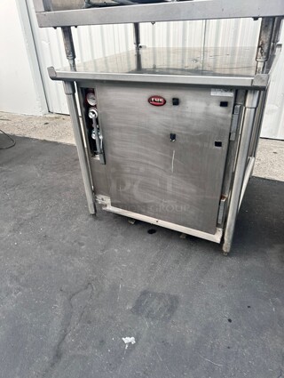 Late Model FWE ETC-UA-4PH Undercounter Non-Insulated Mobile Heated Cabinet w/ (4) Pan Capacity, 120v Working