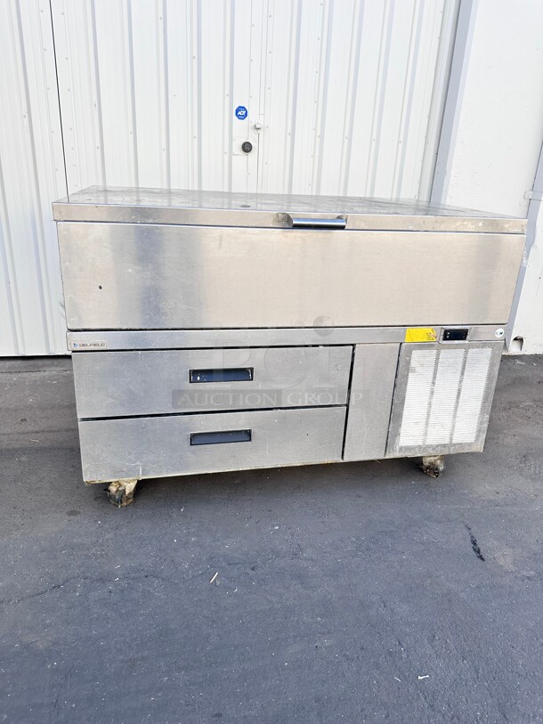 Delfield Breading Station With Delfield F2952CP 52 inch Chef Base w/ (2) Drawers - 115v Working - Image 3 of 11