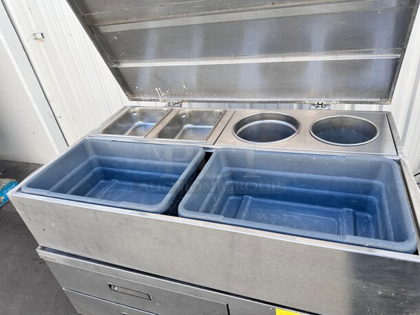 Delfield Breading Station With Delfield F2952CP 52 inch Chef Base w/ (2) Drawers - 115v Working - Image 7 of 11