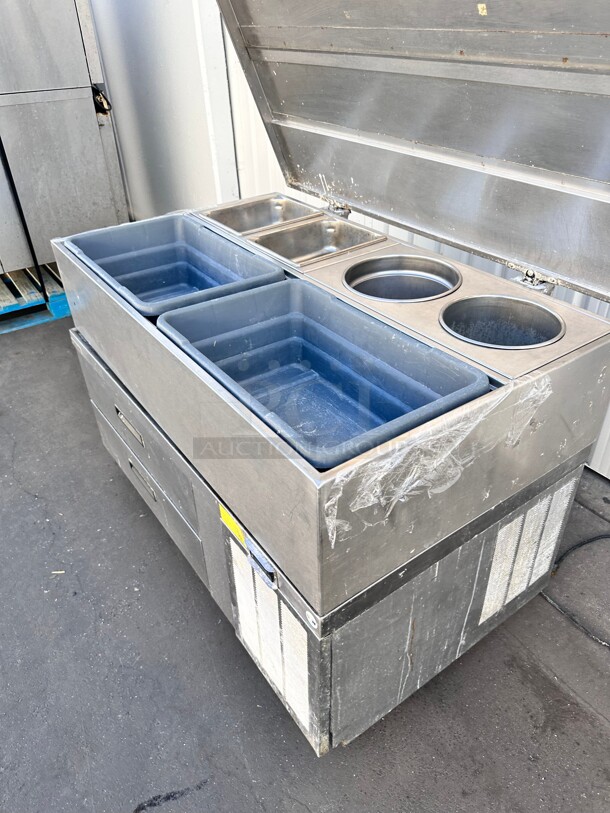 Delfield Breading Station With Delfield F2952CP 52 inch Chef Base w/ (2) Drawers - 115v Working - Image 8 of 11