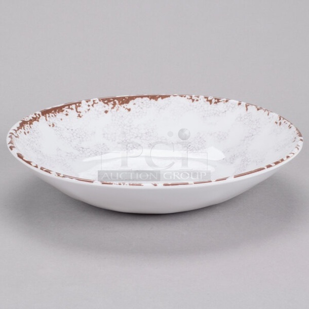 Box of 12 BRAND NEW SCRATCH AND DENT! GET B-42-FM French Mill 1.3 Qt. Irregular Bowl  - Image 1 of 3
