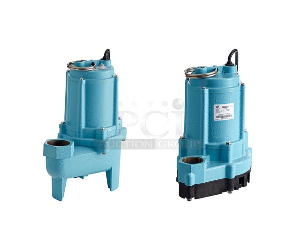 2 BRAND NEW SCRATCH AND DENT! Little Giant Pumps; 32A509807 9EC Series 509807 1 1/2" Manual Effluent Pump and 32A509413 9SC Series 509413 2" Manual Sewage Pump. 2 Times Your Bid!  - Image 1 of 6