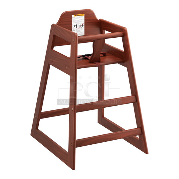 BRAND NEW SCRATCH AND DENT! Lancaster Table & Seating 164HIGHCKDMO High Chair. Unassembled.  - Image 1 of 3