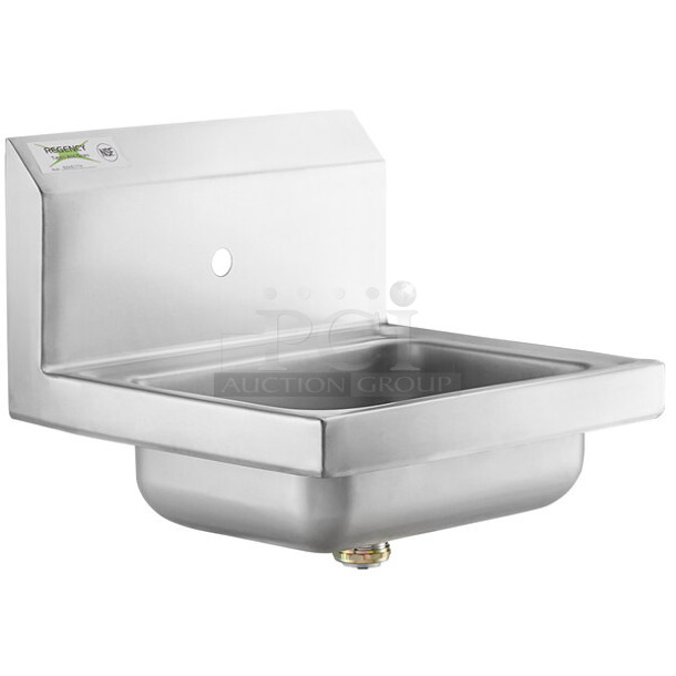 BRAND NEW SCRATCH AND DENT! Regency 600HS171H 17" x 15" Wall Mounted Hand Sink for Hands-Free Faucet - Image 1 of 4