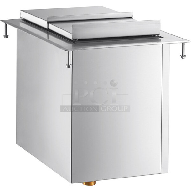 BRAND NEW SCRATCH AND DENT! Regency 600DIIB1812 18" x 12" Stainless Steel Drop-In Ice Bin - Image 1 of 5