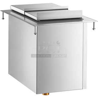 BRAND NEW SCRATCH AND DENT! Regency 600DIIB1812 18" x 12" Stainless Steel Drop-In Ice Bin