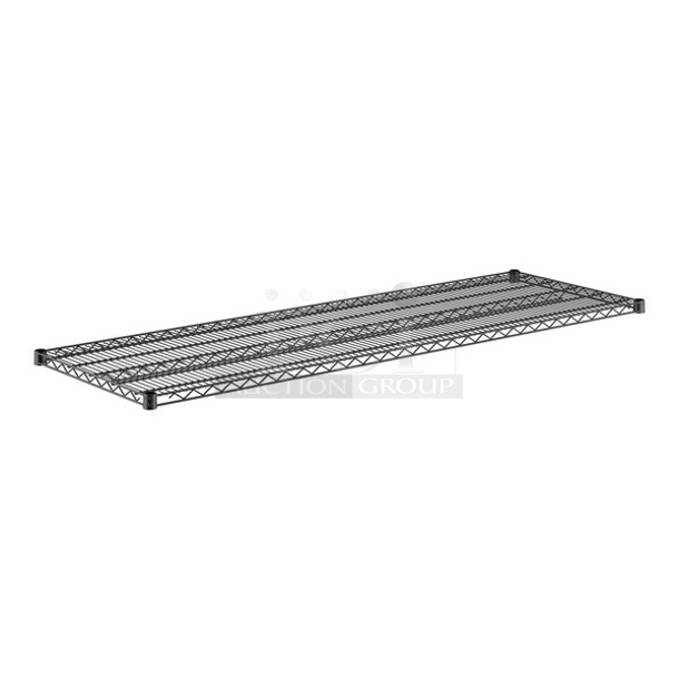 2 Box of 2 BRAND NEW SCRATCH AND DENT! Regency 460EB2472 24" x 72" NSF Black Epoxy Wire Shelf. 2 Times Your Bid! May Be Missing Pieces. - Image 1 of 4