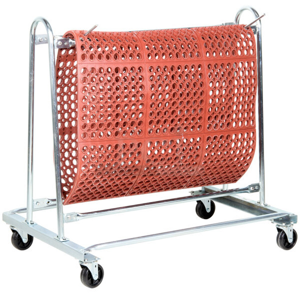 BRAND NEW SCRATCH AND DENT! Lavex 6006477KD Mat Transport and Wash Cart. May Be Missing Pieces. - Image 1 of 2
