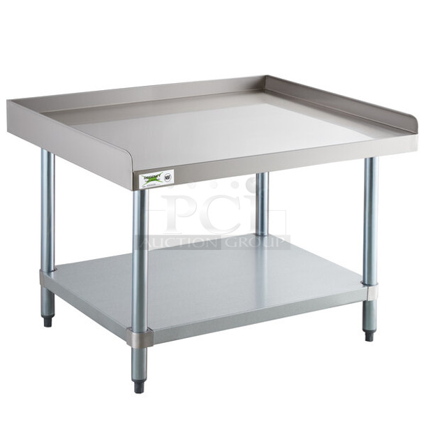 BRAND NEW SCRATCH AND DENT! Regency 600ES3036G 30" x 36" 16-Gauge Stainless Steel Equipment Stand with Galvanized Undershelf. May Be Missing Pieces. - Image 1 of 2